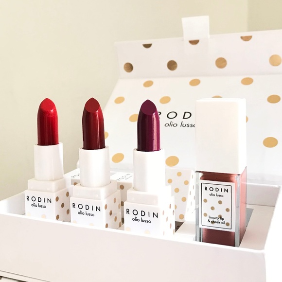 Rodin Other - RODIN Luxury Lipstick + Lip & Cheek Oil Gift Set